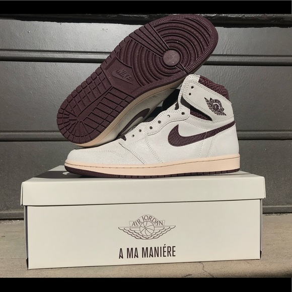 Retro Air Jordan 1 High Og x A Ma Maniére “Airness”(Sail/Snakeskin) - Picture 3 of 9